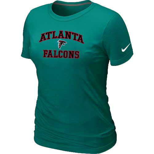 Nike Atlanta Falcons Women's Heart & Soul NFL T-Shirt - Light Green